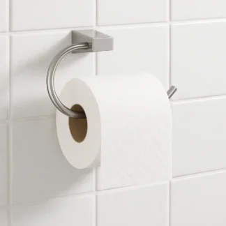 Smarged Toiletrolhouder – Chroom (hoekig model)