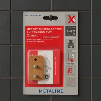 Bevestigingsadapter – Cobalt – Zelfklevend Montagesysteem