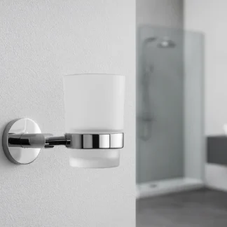 Gamma “Trend” Wandbekerhouder – Goudkleurig Design met Glas